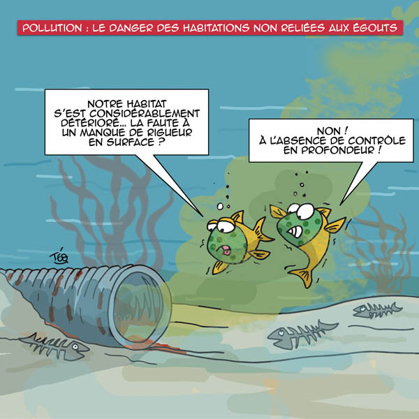 Dessin Téo : pollution